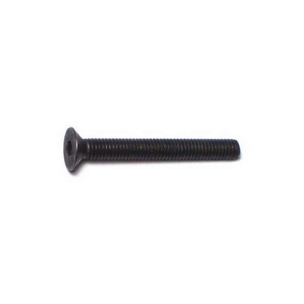 Midwest Fastener M3-0.50 Socket Head Cap Screw, Flat Head, Black Oxide Steel, 25 mm Length, 8 PK 76007 - main